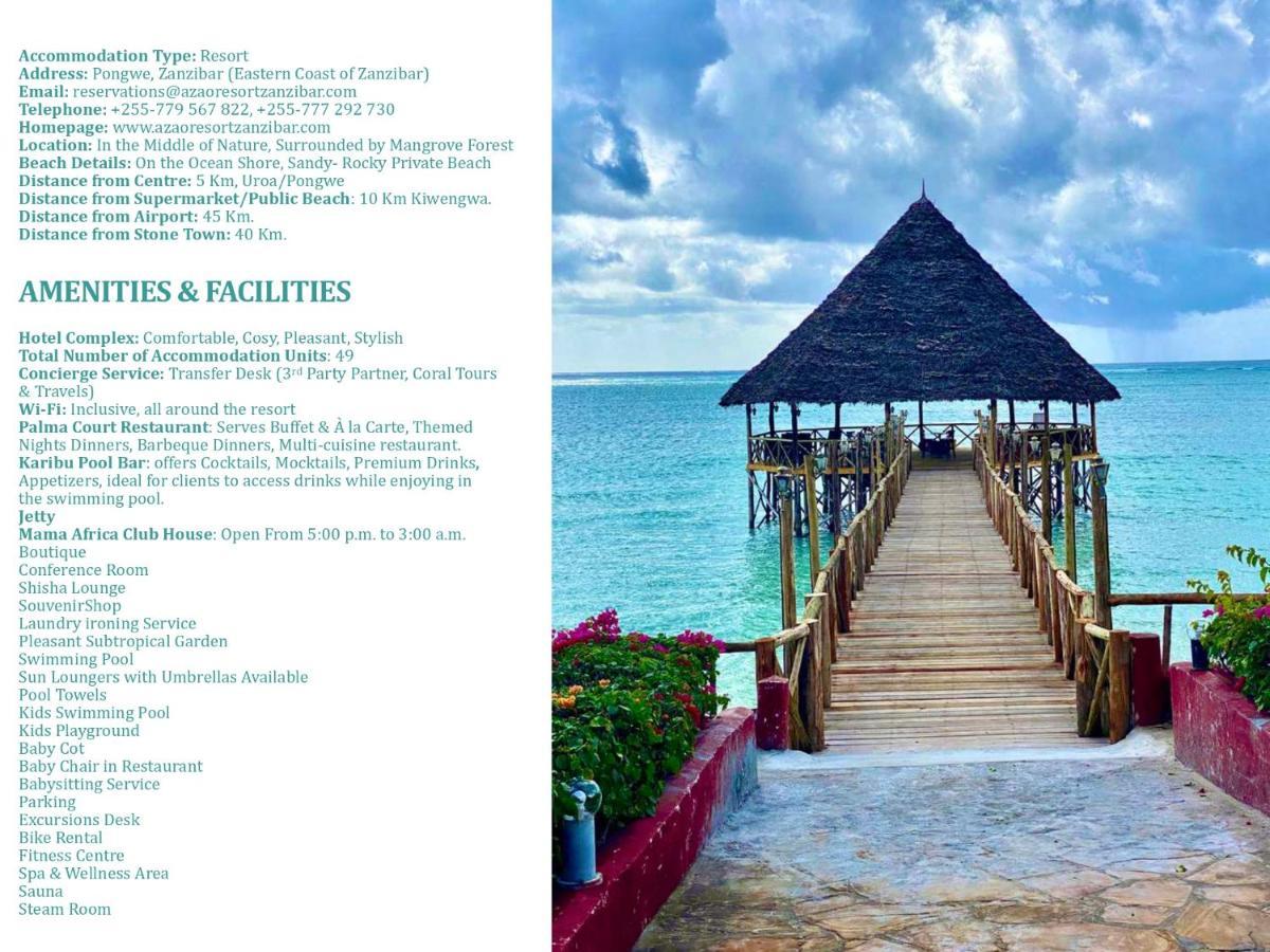 Azao Resort & Spa Pongwe Exterior foto